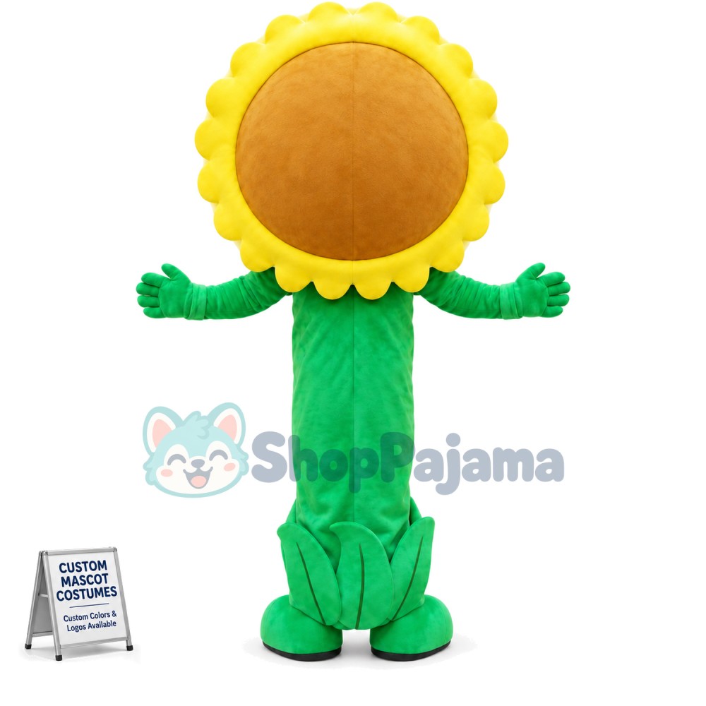 Smile Bright Sunflower Mascot Costume