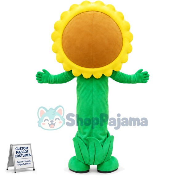 Smile Bright Sunflower Mascot Costume