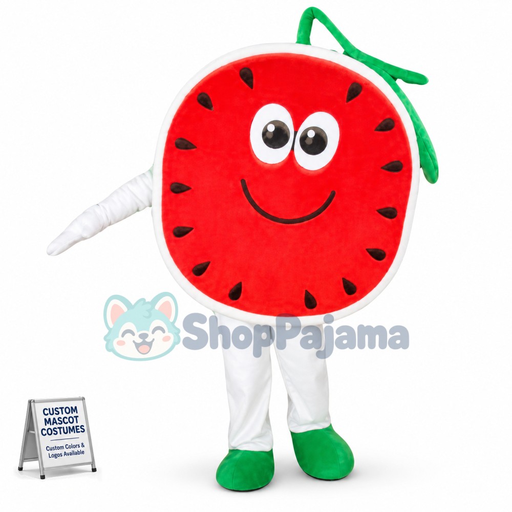 Cut Open Half Of Watermelon Mascot Costume