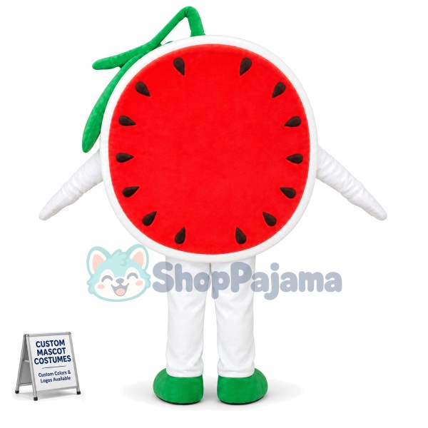 Cut Open Half Of Watermelon Mascot Costume
