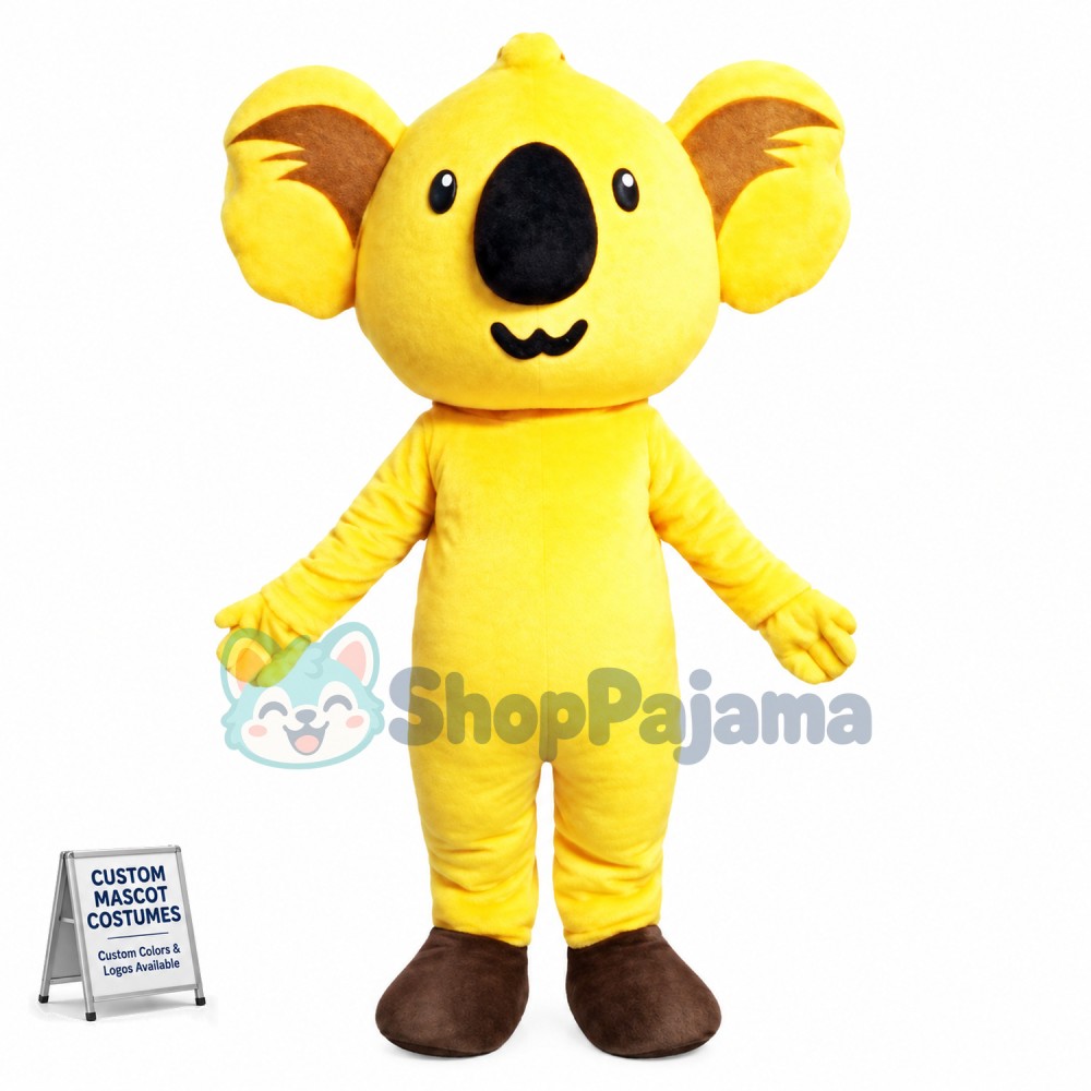 Yellow Lovely Koala Mascot Costume