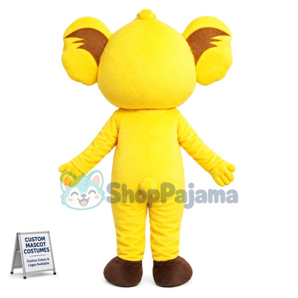 Yellow Lovely Koala Mascot Costume