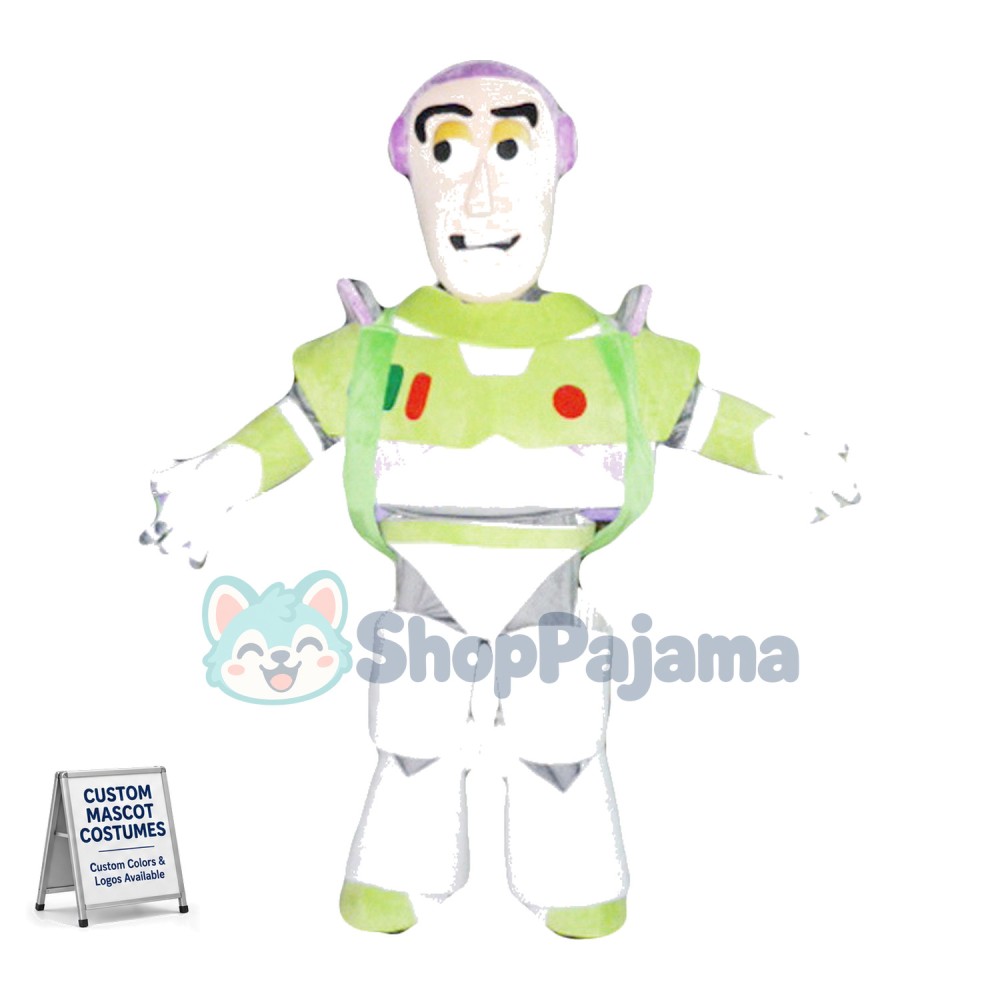 Buzz Lightyear Cartoon Mascot Costume
