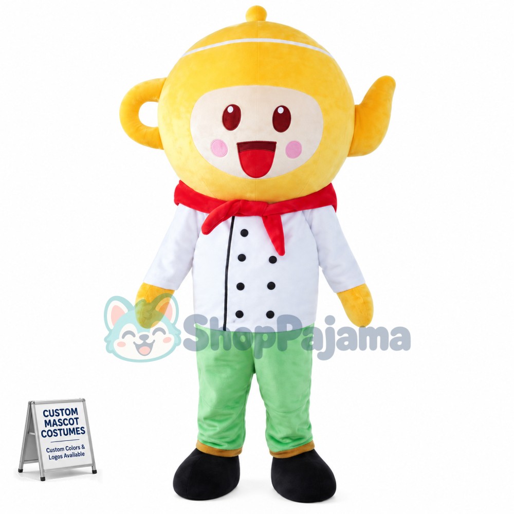 Teapot Mascot Costume For Restaurant