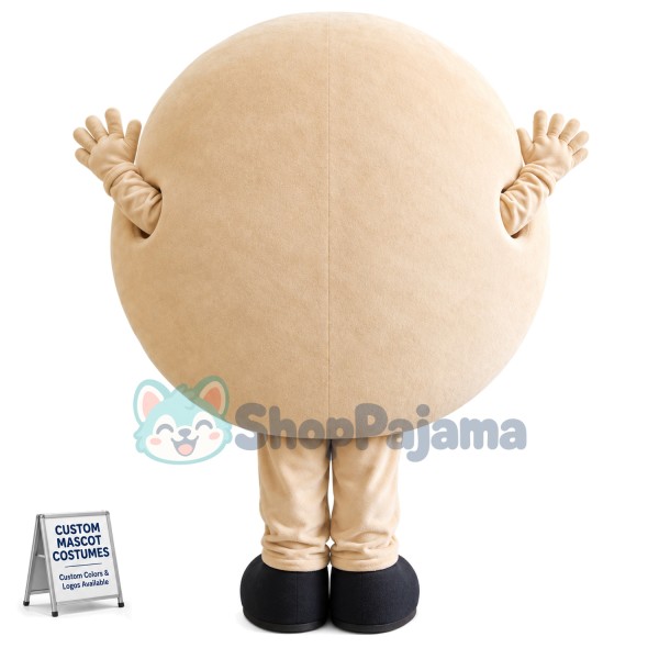 Caramel Donut Cartoon Mascot Costume
