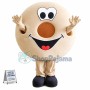 Caramel Donut Cartoon Mascot Costume
