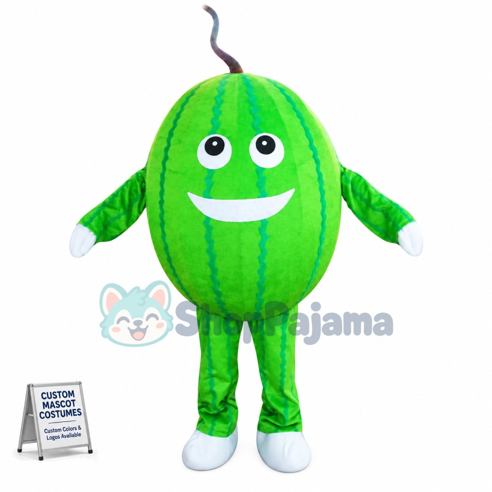 Emerald Watermelon Cartoon Mascot Costume