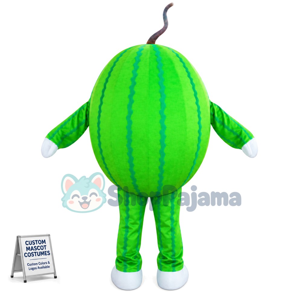 Emerald Watermelon Cartoon Mascot Costume
