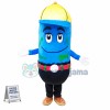 Pointed Blue Crayons Mascot Costume