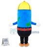 Pointed Blue Crayons Mascot Costume