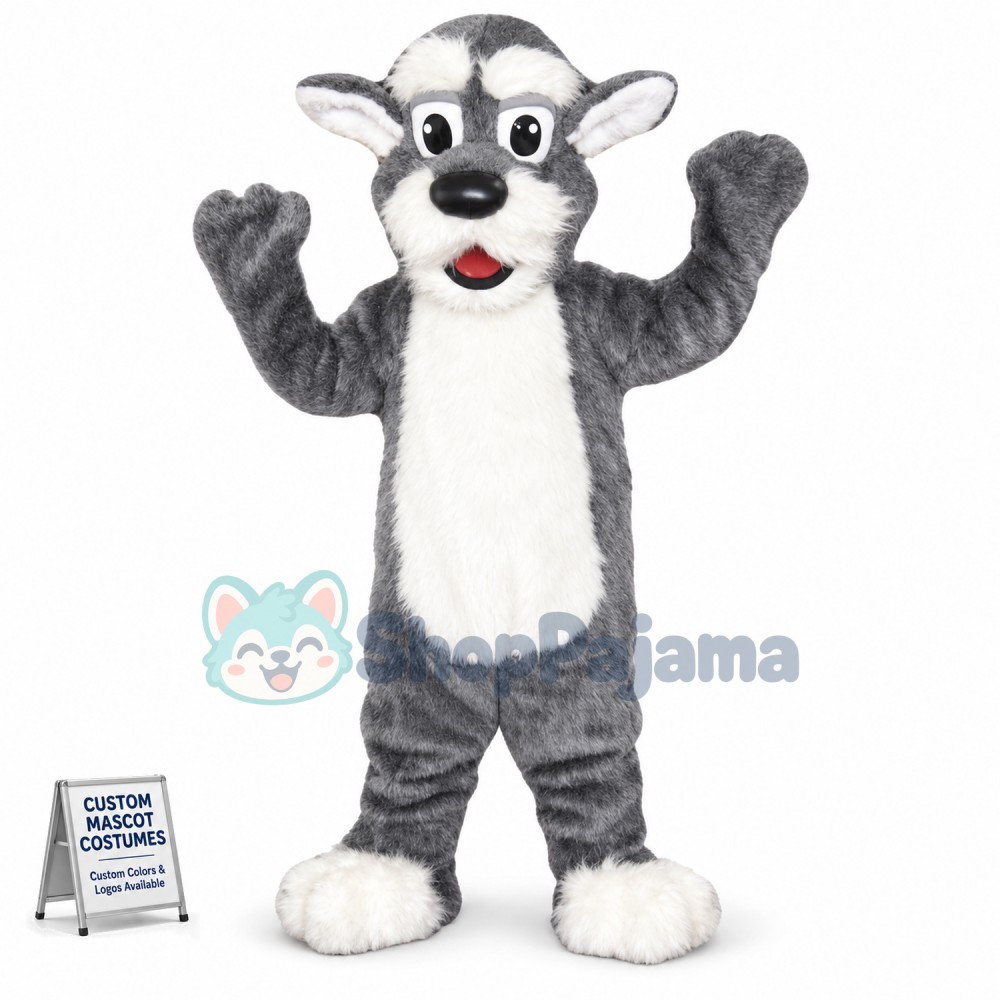 Alaskan Malamute Dog Mascot Costume