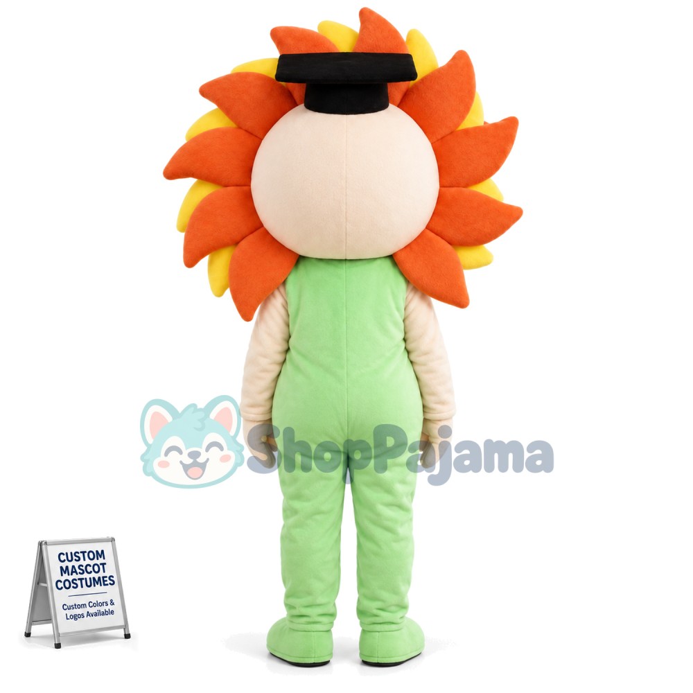 Doctor Hat Sunflower Mascot Costume