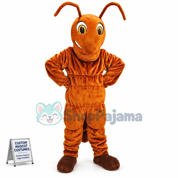 Big Power Brown Ant Mascot Costume