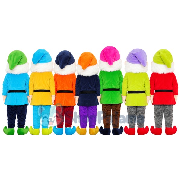 Colored Adult Size Dwarf Mascot Costume