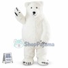 Thick Fur Polar Bear Mascot Costume