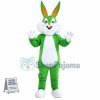 Green Bugs Bunny Mascot Cartoon Costume