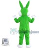 Green Bugs Bunny Mascot Cartoon Costume