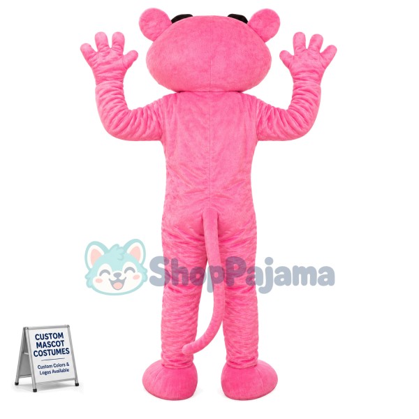 Pink Panther Mascot Costume Cartoon Character