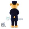Upright Officer Bear Mascot Costume