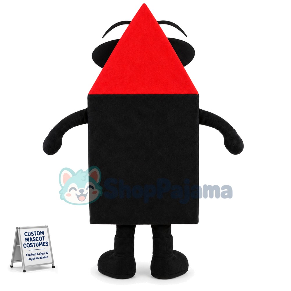 Cartoon Design Red Pencil Mascot Costume