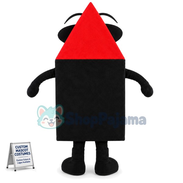 Cartoon Design Red Pencil Mascot Costume