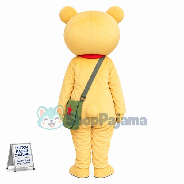 Young Pioneer Brown Bear Mascot Costume