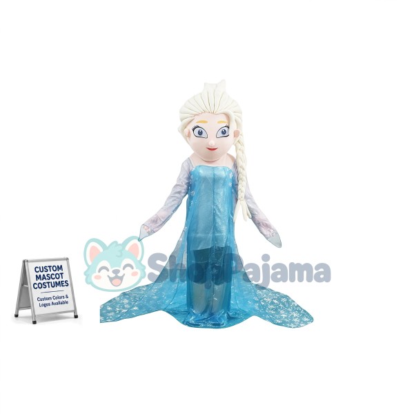 Princess Aisha In The Blue Dress Mascot Costume
