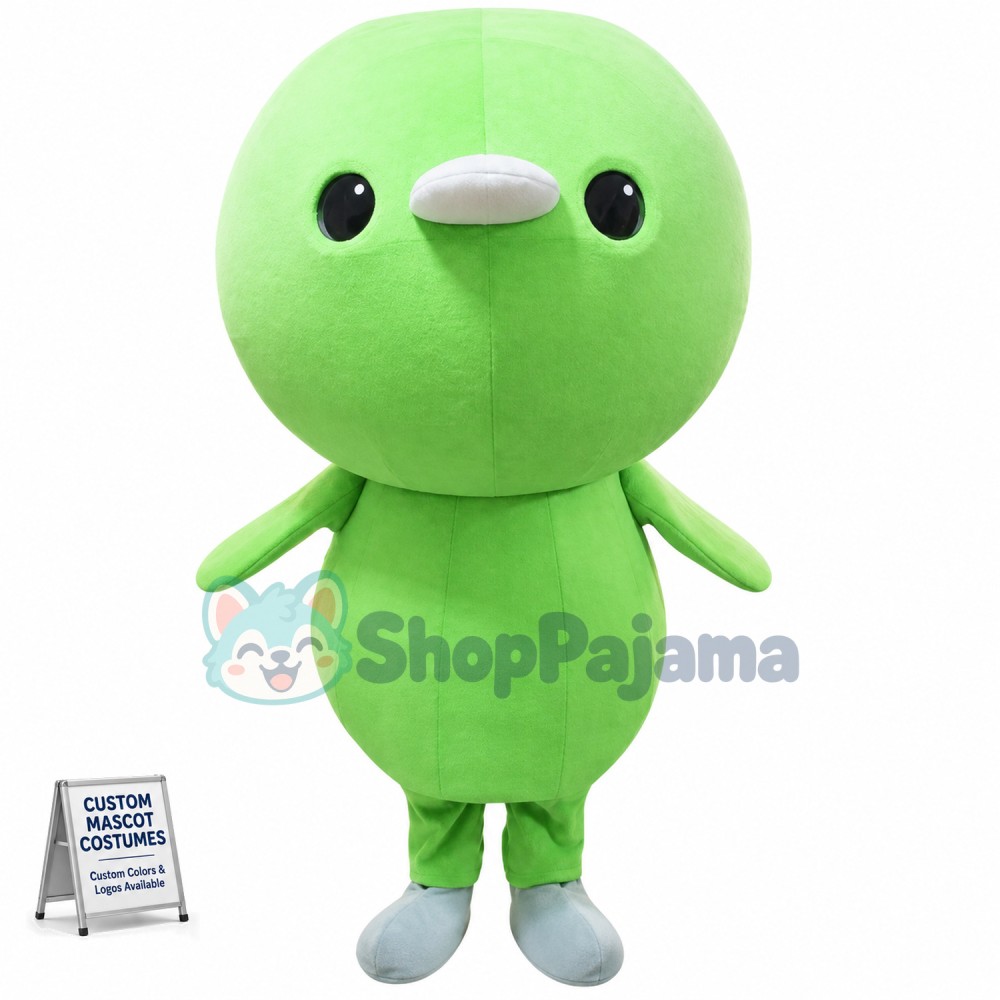 Adult Lovely Green Doll Mascot Costume