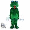 Green Sharp Teeth Snake Mascot Costume