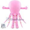 Detailed Pink Octopus Mascot Costume