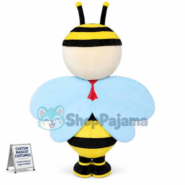 Blue Wings Little Bee Mascot Costume