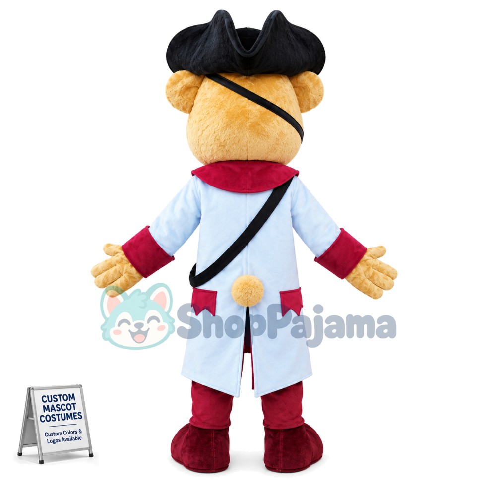 Captain Pirate Bear Mascot Costume