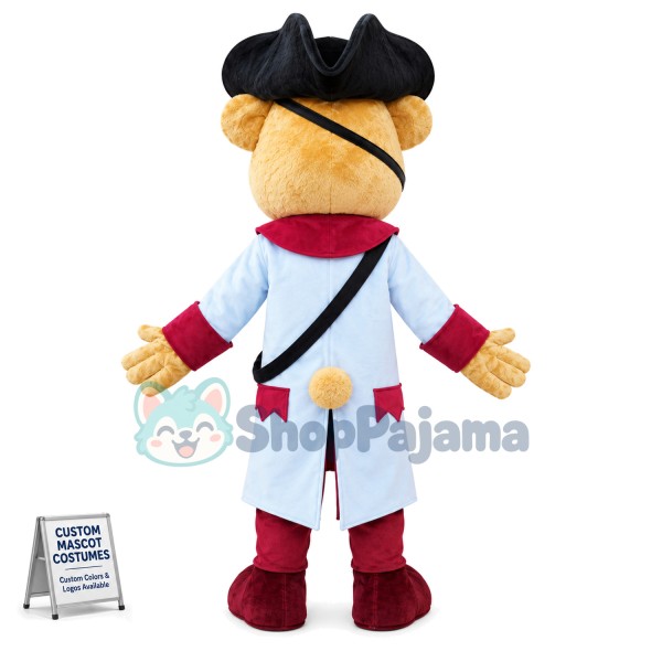 Captain Pirate Bear Mascot Costume
