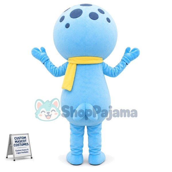 Performing Blue Seal Mascot Costume