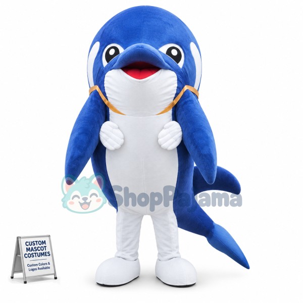 Aquarium Dolphin Mascot Costume