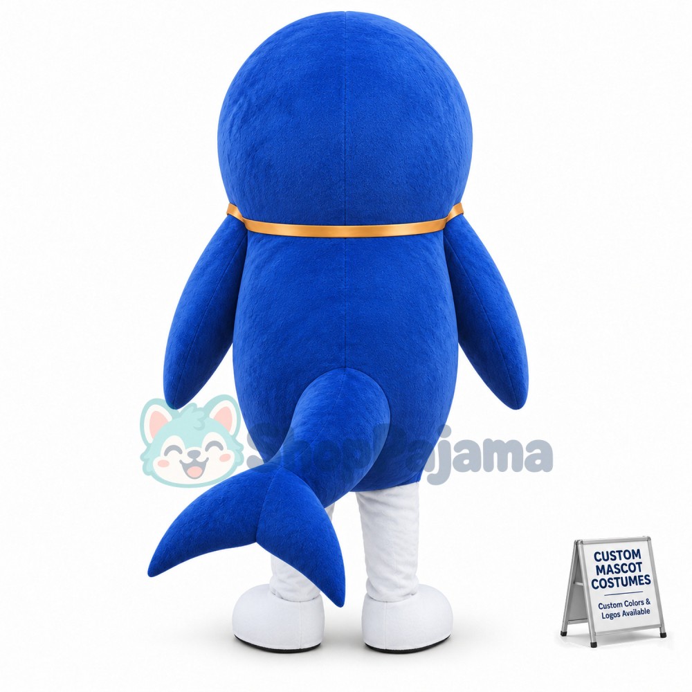 Aquarium Dolphin Mascot Costume
