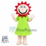 Sunny Sun With Green Dress Mascot Costume