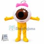 Cartoon Eyeball With Bow Mascot Costume