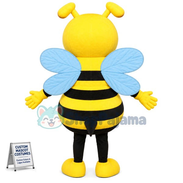 Bright Cartoon Bee Mascot Costume