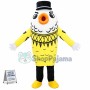 Bubble Yellow Goldfish Mascot Costume