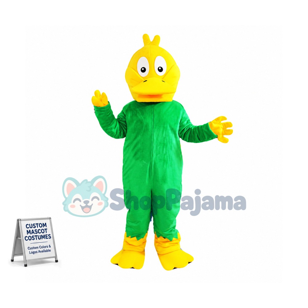 Dull Green Platypus Mascot Costume
