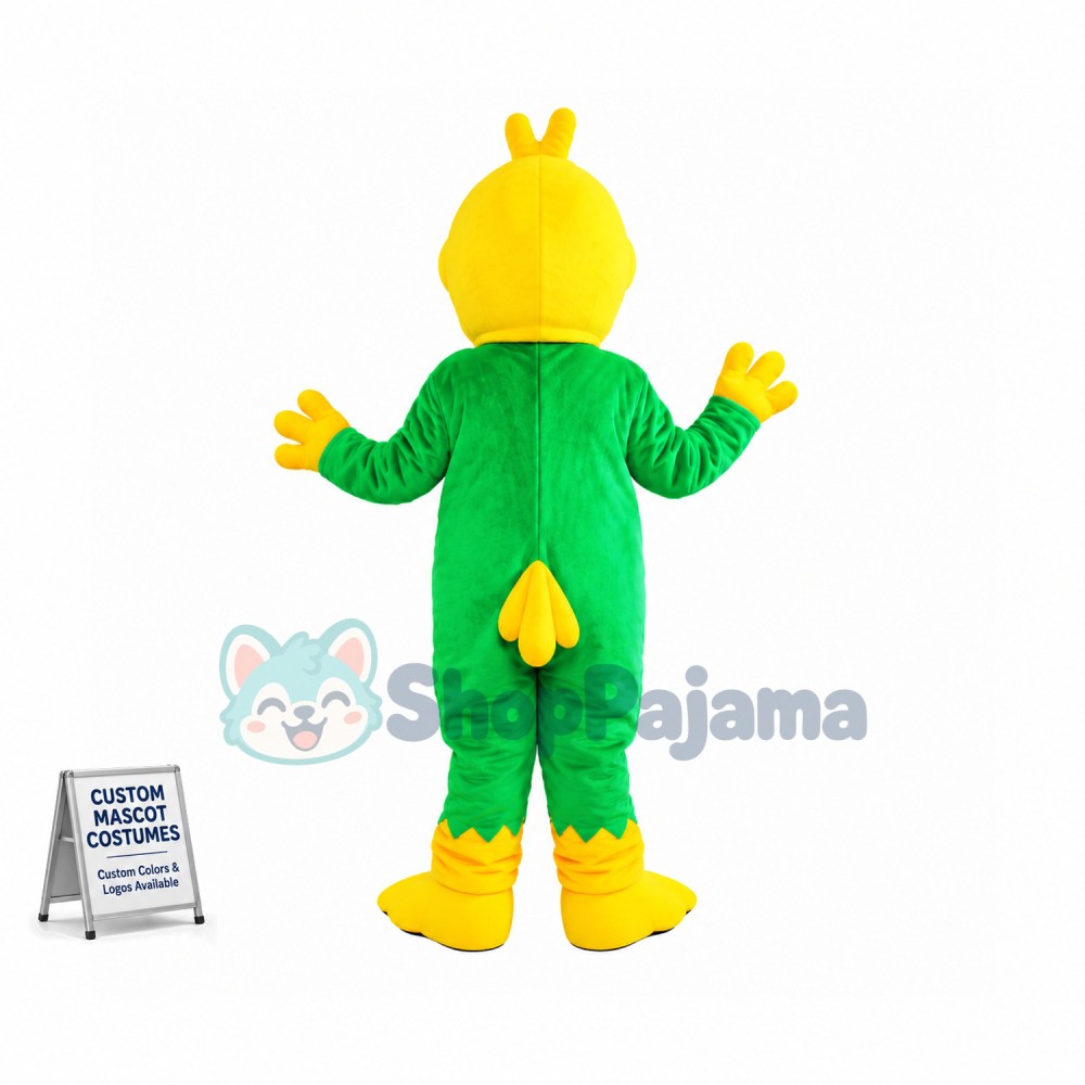 Dull Green Platypus Mascot Costume