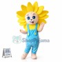 Sunflower Baby In The Overalls Mascot Costume