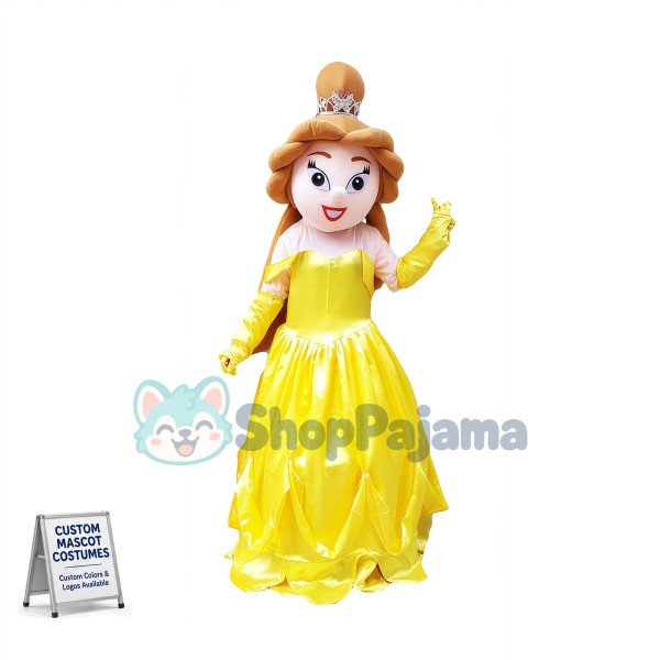 The Kind Brave Princess Belle Mascot Costume