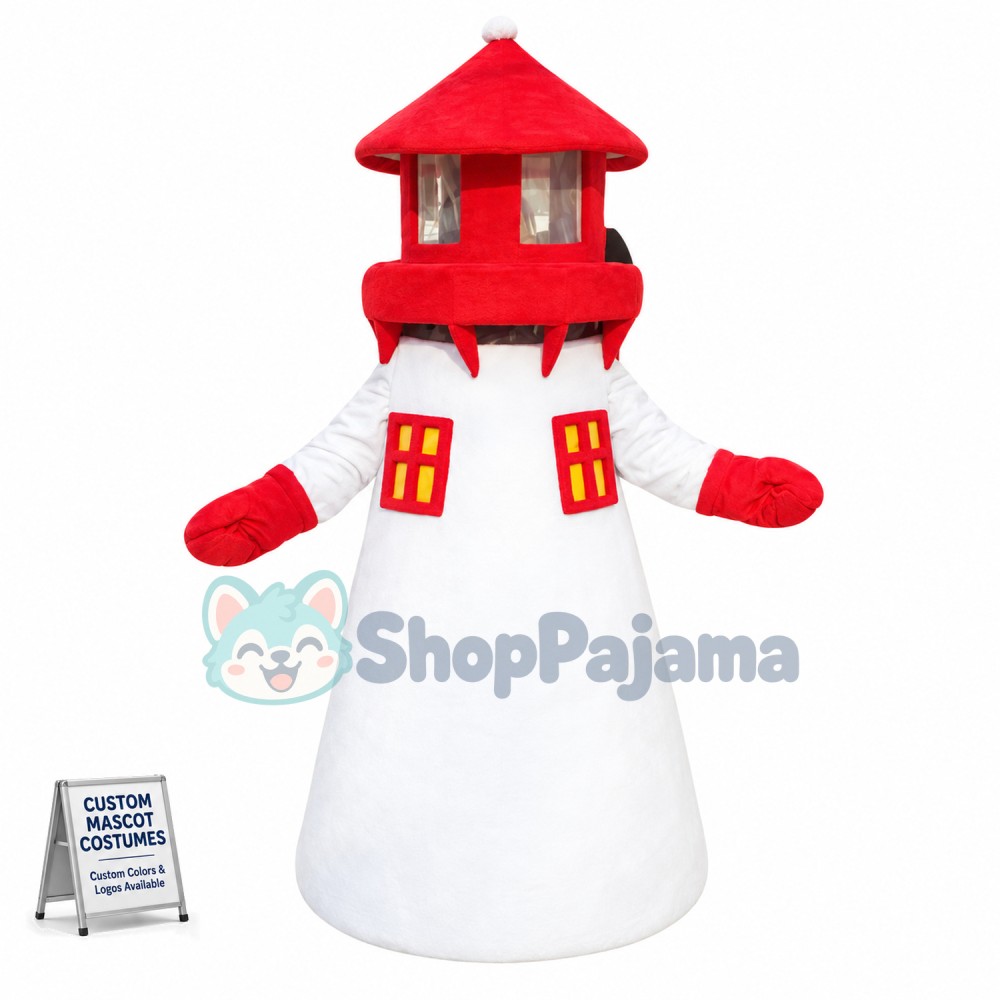 Tower With Windows Mascot Costume