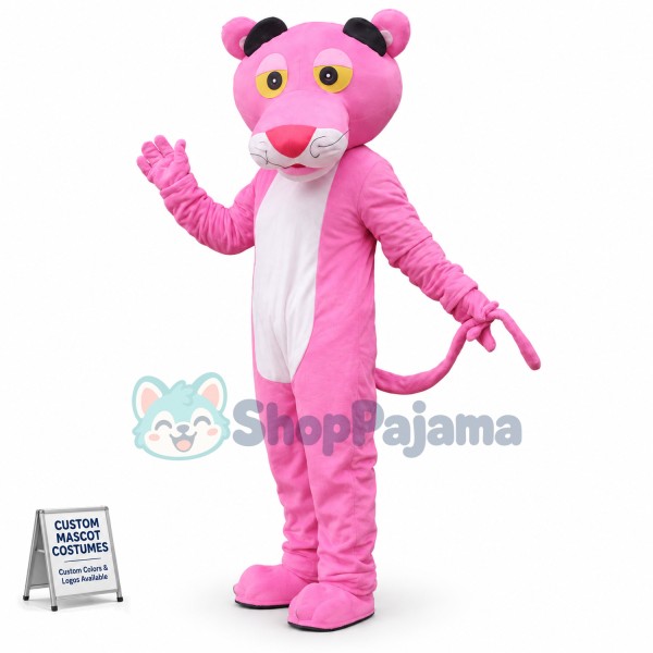The Naive Pink Panther Mascot Costume