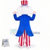 Gray-haired Old Magician Grandpa Mascot Costume