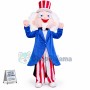 Gray-haired Old Magician Grandpa Mascot Costume