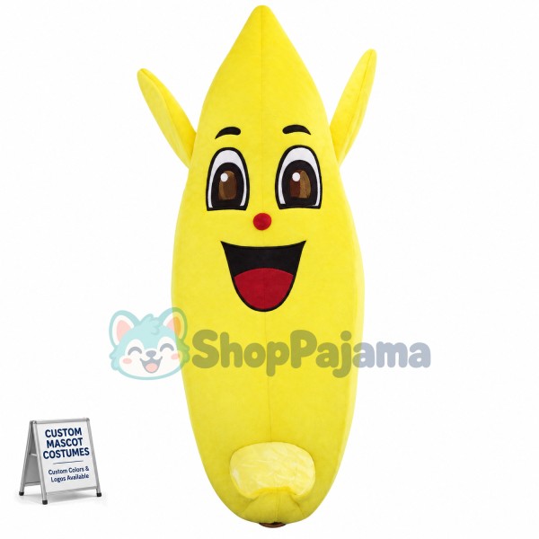 Big Eyes Cartoon Banana Mascot Costume