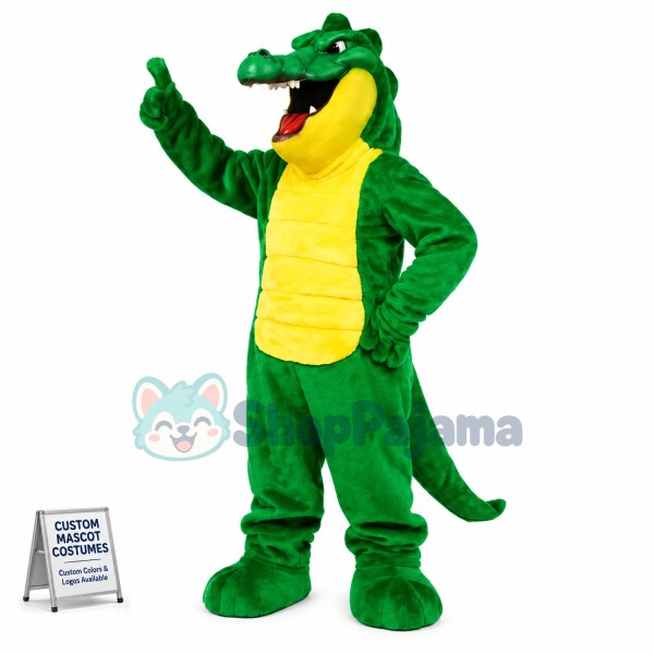 Big Belly Crocodile Mascot Costume